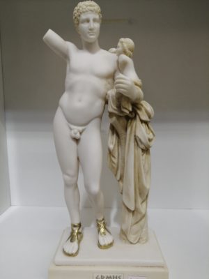 ALABASTER STATUE OF HERMES OF PRAXITELES STATUES